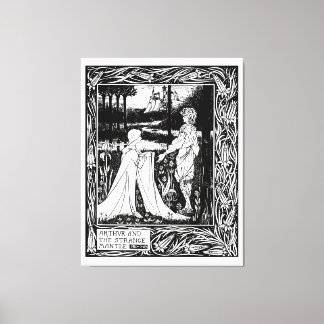 Arthur and the strange mantel canvas print