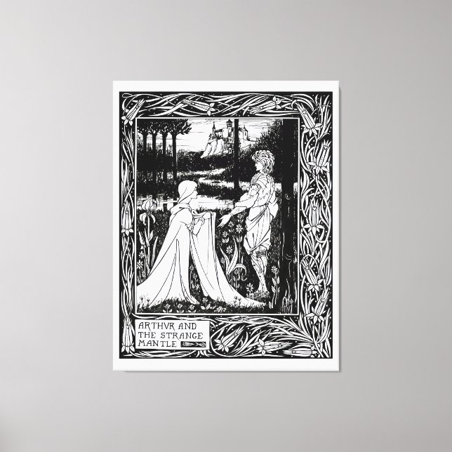 Arthur and the strange mantel canvas print (Front)