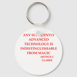 arthur c clarke quote key ring