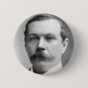 Arthur Conan Doyle Photo 6 Cm Round Badge