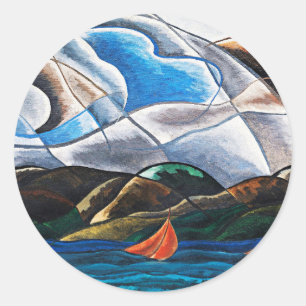 Arthur Dove, Clouds and Water Classic Round Sticker