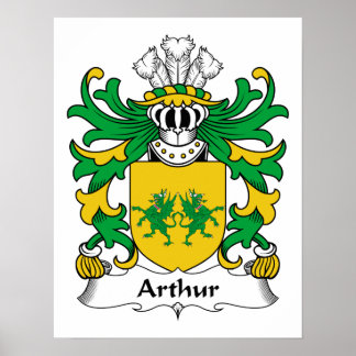 Arthur Family Crest Poster