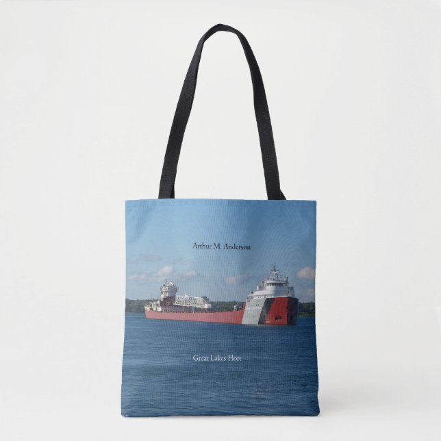 Arthur M. Anderson all over tote bag (Front)