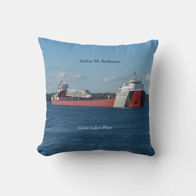 Arthur M. Anderson square pillow (Front)