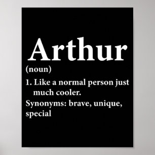 Arthur Name Definition Funny D Poster