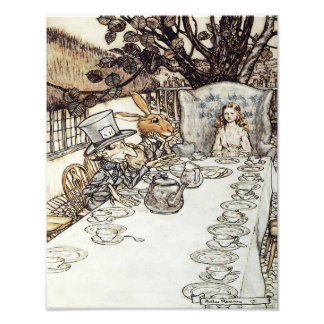 Arthur Rackham 1907 "The Mad Tea Party" Print