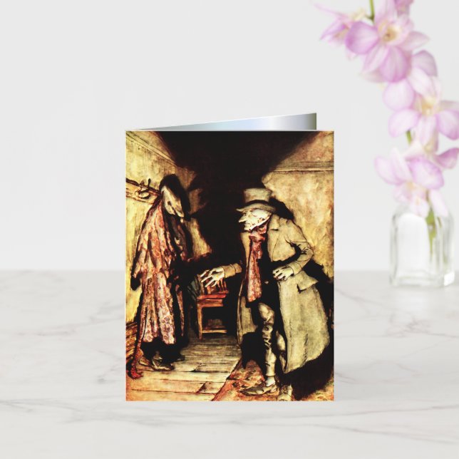 Arthur Rackham - A Christmas Carol - Grumpy Card (Orchid)