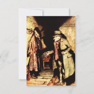 Arthur Rackham - A Christmas Carol - Grumpy Thank You Card
