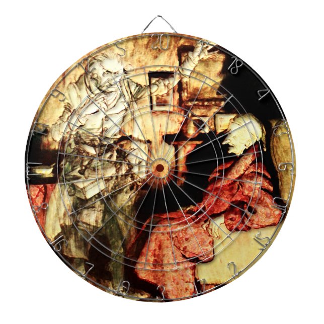 Arthur Rackham - A Christmas Carol - Scrooge Dartboard (Front)