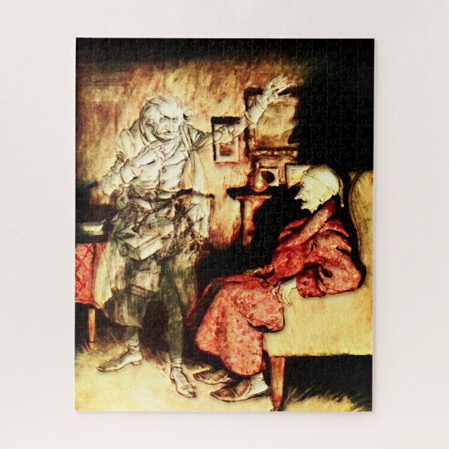 Arthur Rackham - A Christmas Carol - Scrooge Jigsaw Puzzle (Vertical)