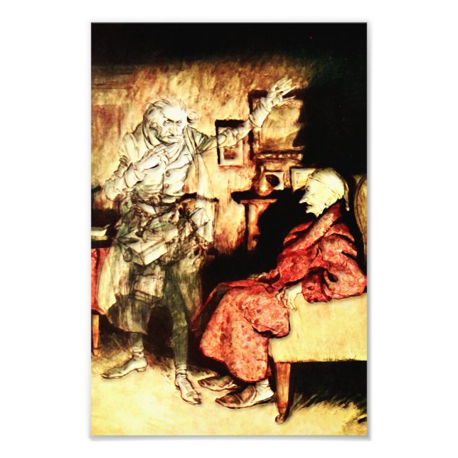 Arthur Rackham - A Christmas Carol - Scrooge Photo Print (Front)
