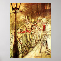 Arthur Rackham - A Christmas Carol - Street