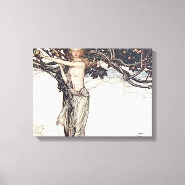 Arthur Rackham Freya The Fair One Canvas Print (Front)
