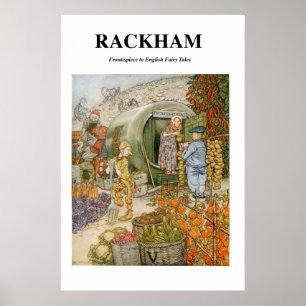 Arthur Rackham -Frontispiece to English Fairy Tale Poster