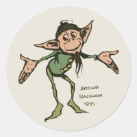 Arthur Rackham Gnome (colour) Brothers Grimm CC099