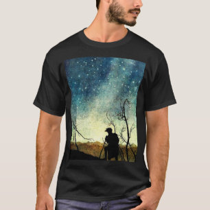Arthur Rackham Illustration Comus Starry Night T-Shirt