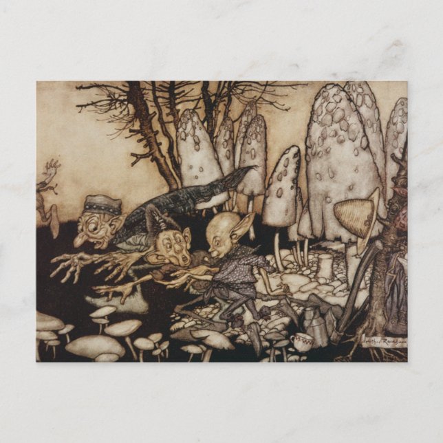 Arthur Rackham | Peter Pan in Kensington Gardens Postcard (Front)