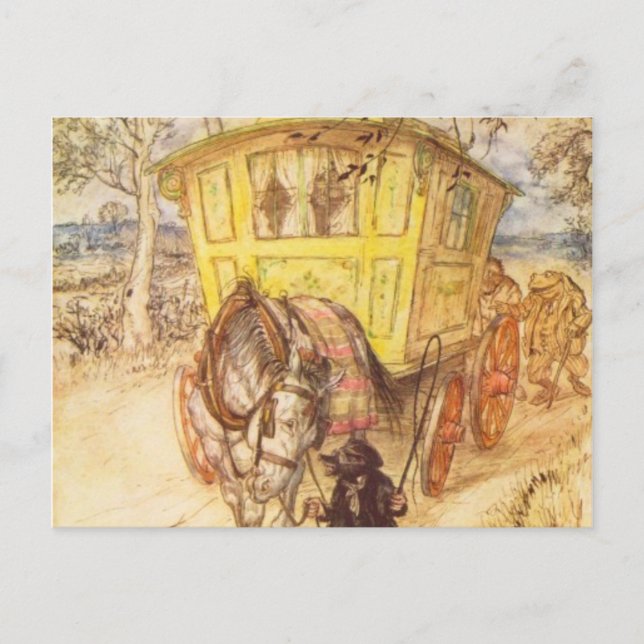 Arthur Rackham - The Wind In The Willows Postcard (Front)