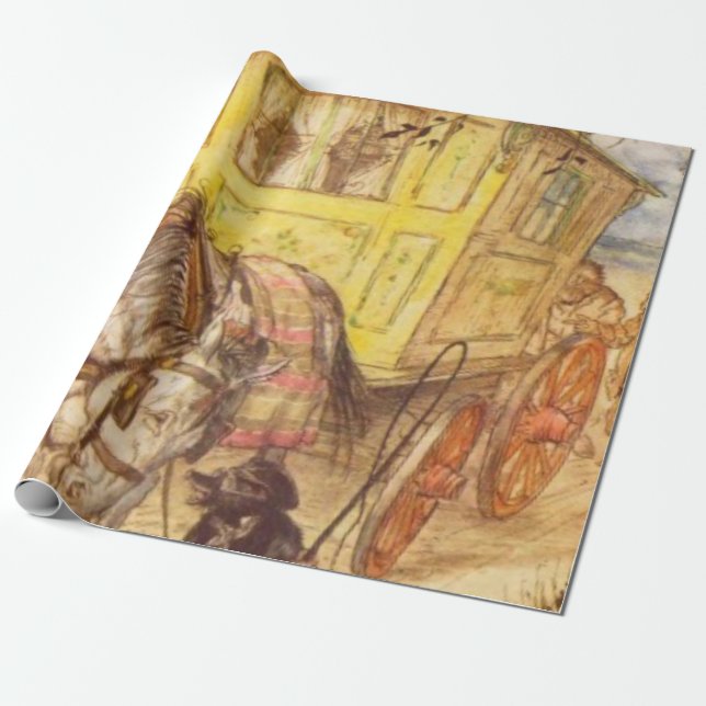 Arthur Rackham - The Wind In The Willows Wrapping Paper (Unrolled)
