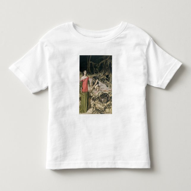 Arthur Rackham | The Wooing of Grimhilde, the moth Toddler T-Shirt (Front)
