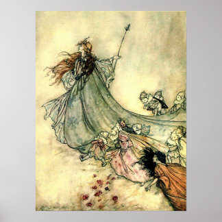 Arthur Rackham - vintage fairytale art Poster