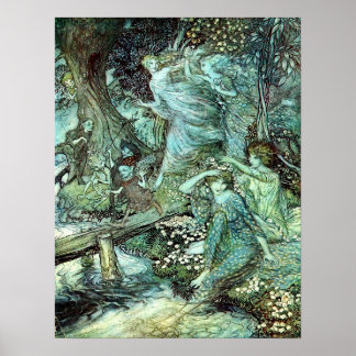 Arthur Rackham - vintage fairytale art Poster
