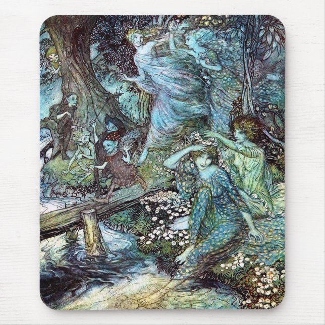 Arthur Rackham, “ Wood Nymphs ” Mouse Pad (Front)
