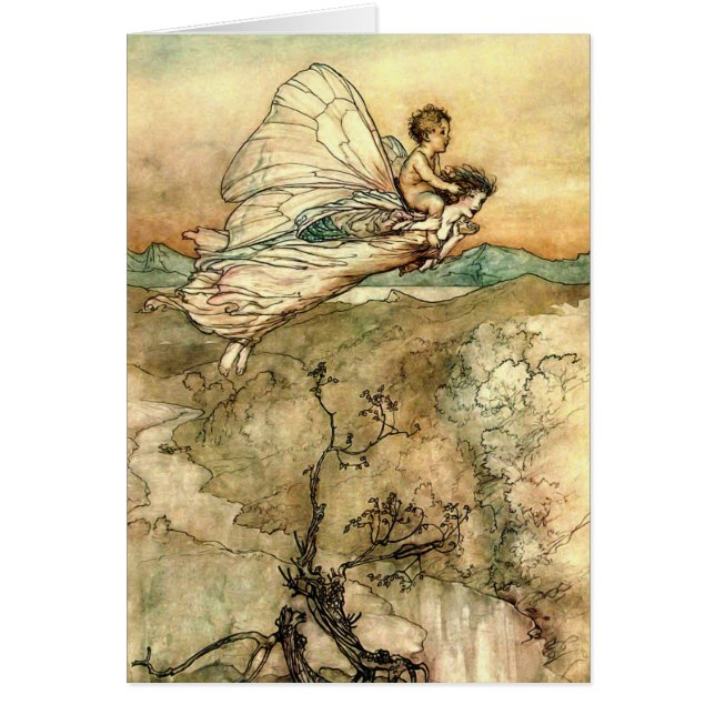 Arthur Rackham's Faeries in flight (Front)