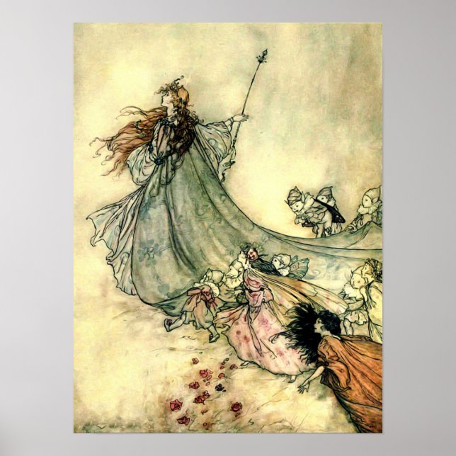 Arthur Rackham's Fairy Queen Poster (Front)