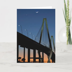 Arthur Ravenel Jr. Bridge at Dusk Card