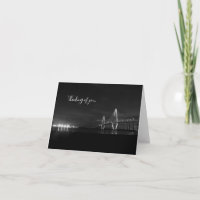 Arthur Ravenel Night Pano Grayscale Thinking Card