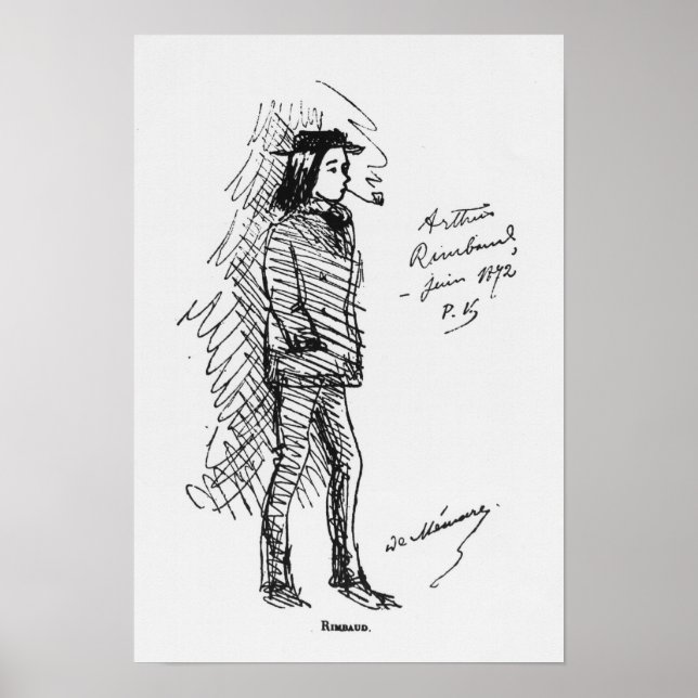 Arthur Rimbaud  June 1872 Poster (Front)
