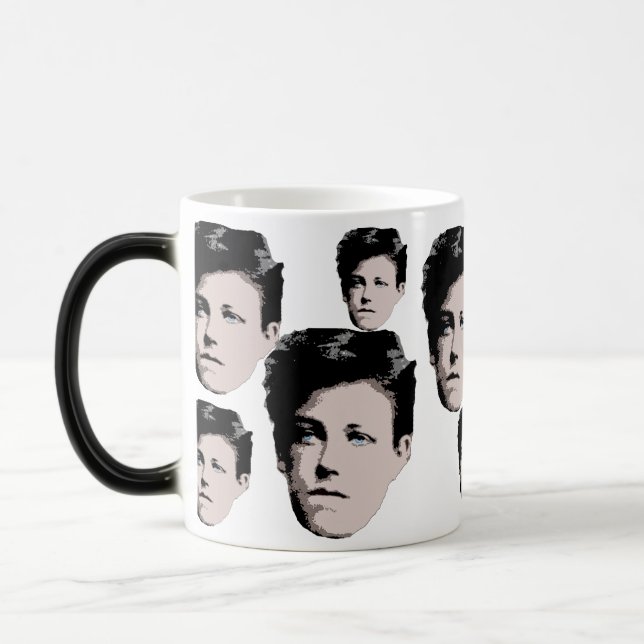 Arthur Rimbaud Magic Mug (Left)