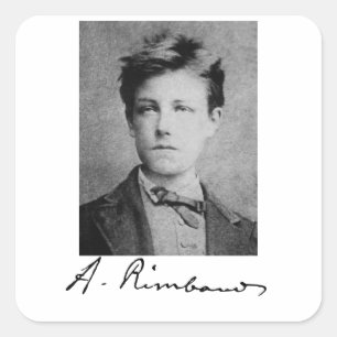 Arthur Rimbaud Square Sticker