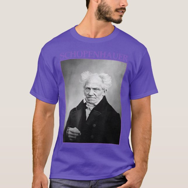 Arthur Schopenhauer German Philosopher T-Shirt (Front)