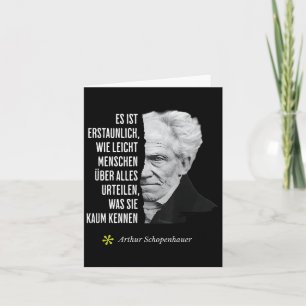 Arthur Schopenhauer Philosophy Quote Birthday Febr Card