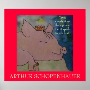 Arthur Schopenhauer Quote  - POSTER