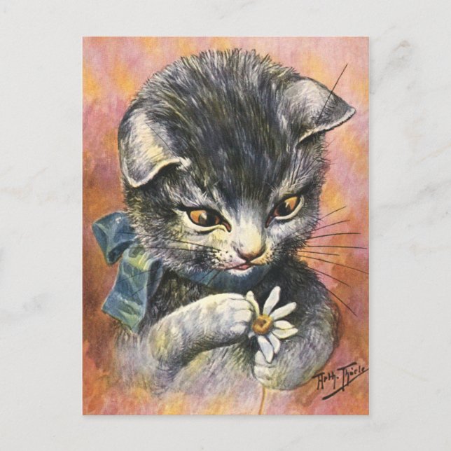 Arthur Thiele - Cat in Love Postcard (Front)