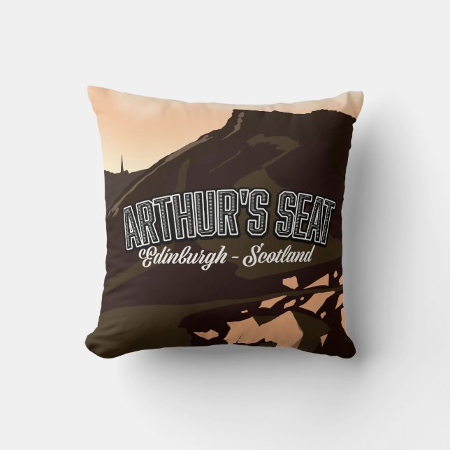 Arthur's Seat Edinburgh Scotland Cushion (Front)