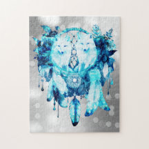Artic Fox Dreamcatcher Ice Blue Floral