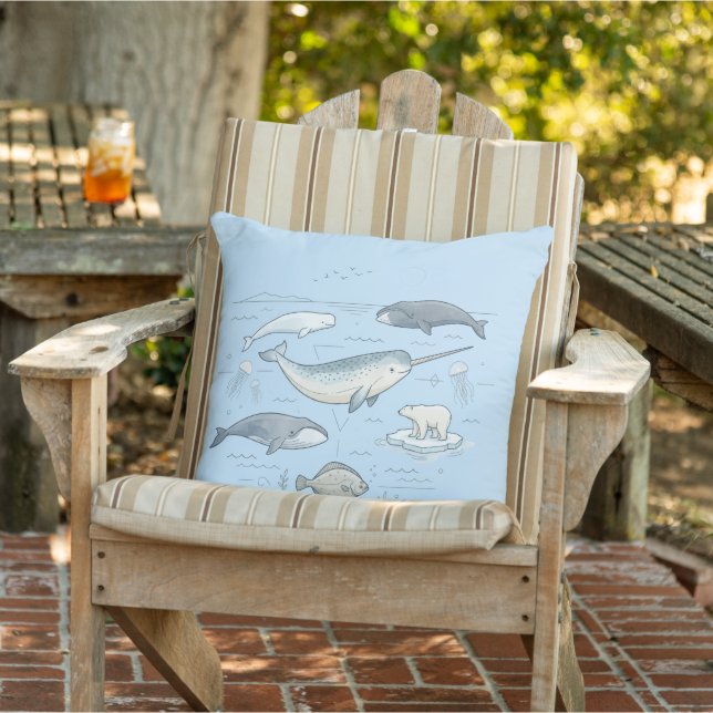 Artic Ocean Sky Cushion (Chair)