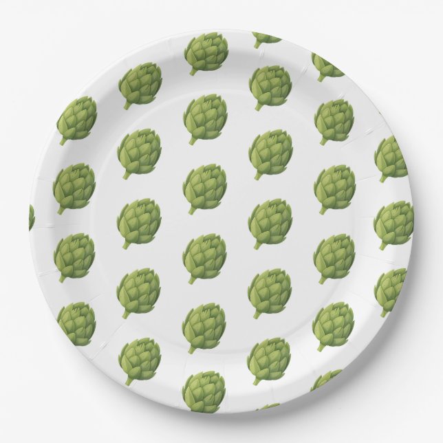 Artichauts Paper Plate (Front)
