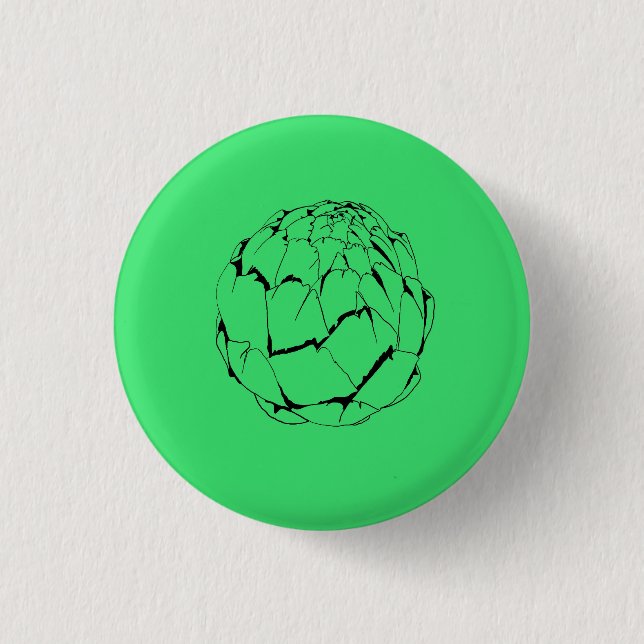 Artichoke 3 Cm Round Badge (Front)