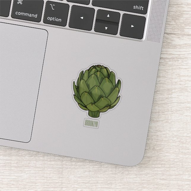 Artichoke cartoon illustration (Detail)