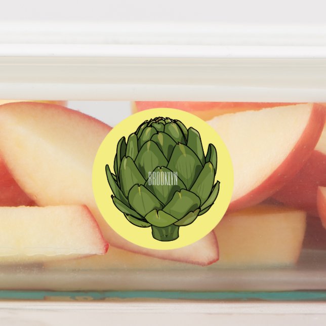 Artichoke cartoon illustration  (Affixed)