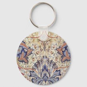 Artichoke Design by William Morris Key Ring