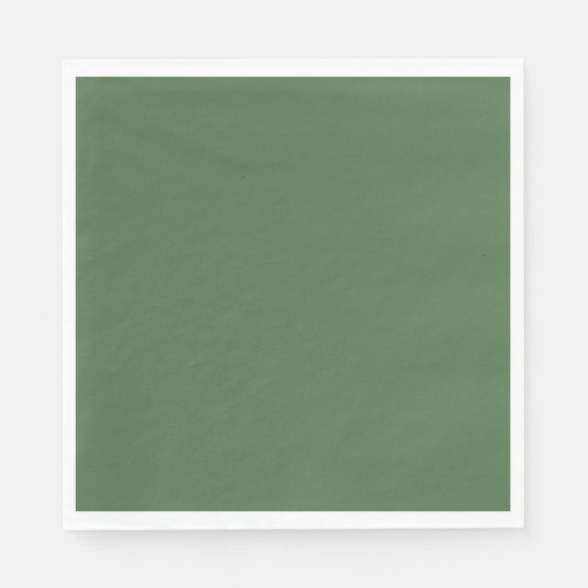 Artichoke green (solid colour)  napkin (Front)