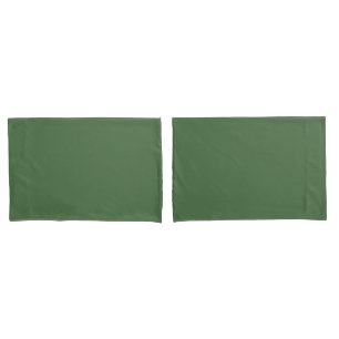 Artichoke green (solid colour)  pillowcase