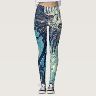 Artichoke Retro Painting Leggings by Reijer Stolk