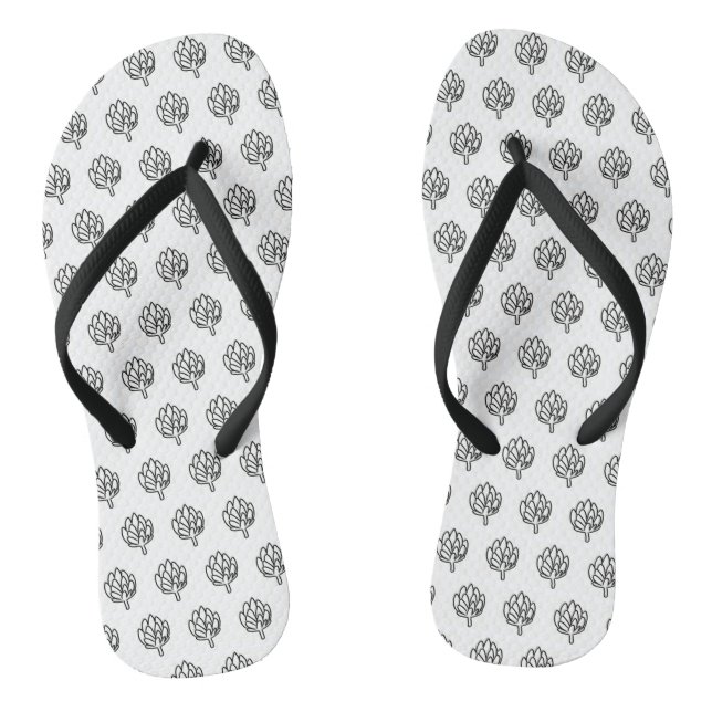 Artichoke vegetable globe artichokes edible flower jandals (Footbed)